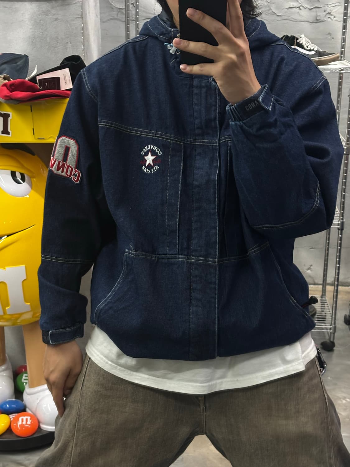 컨버스 올스타 데님 후드 자켓 상품이미지8