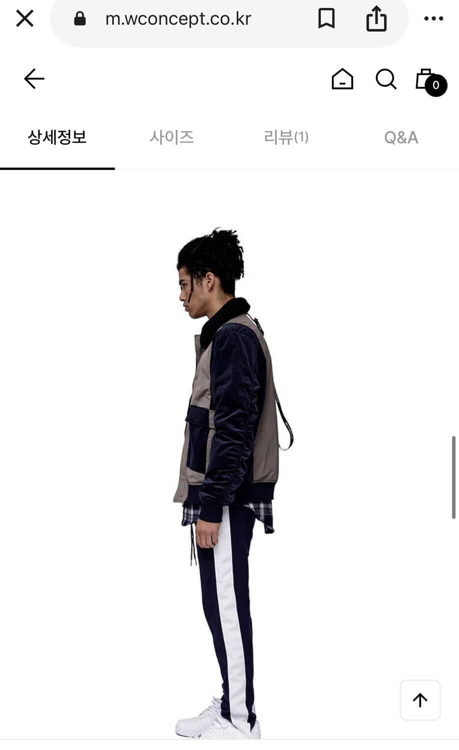 키누스 셔링 블루종점퍼 M 새상품 상품이미지8