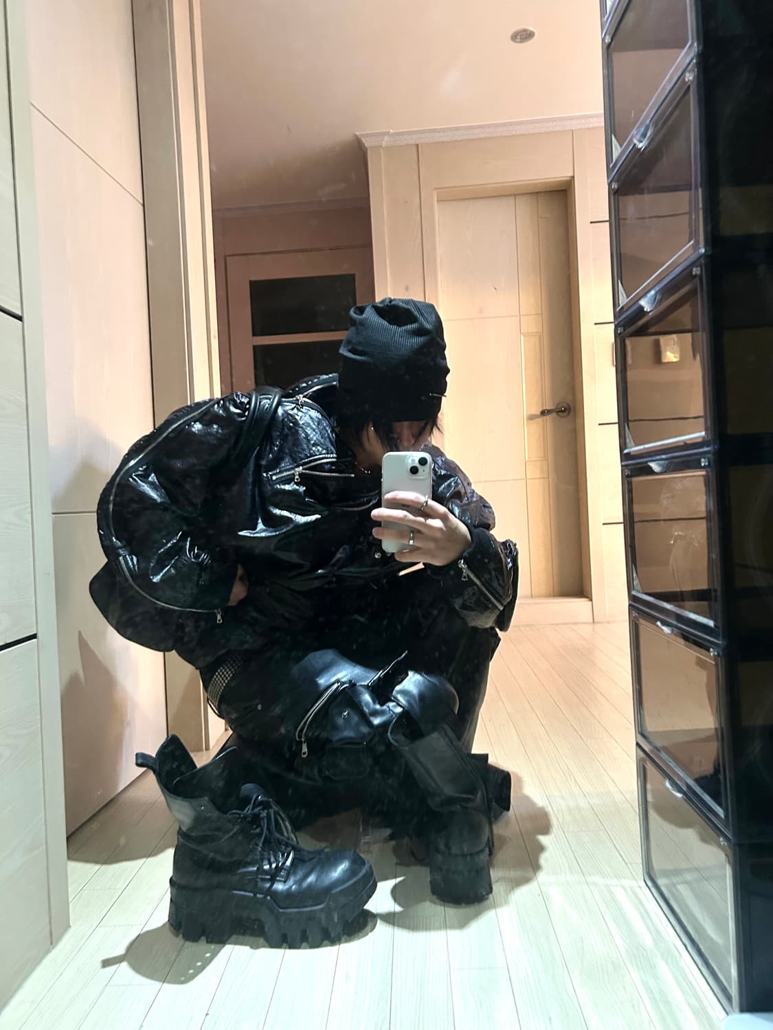 Flight Nylon Bomber Zip Sweat Shirts 상품이미지3