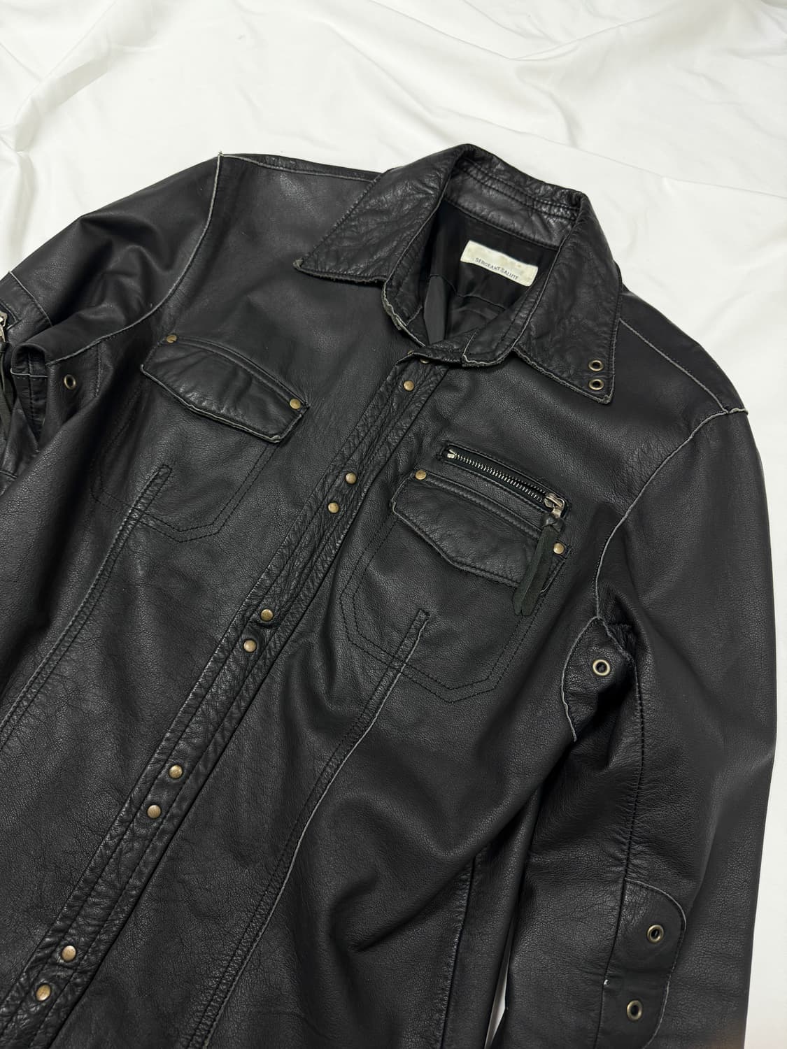 홀스 레더 자켓 상품이미지5