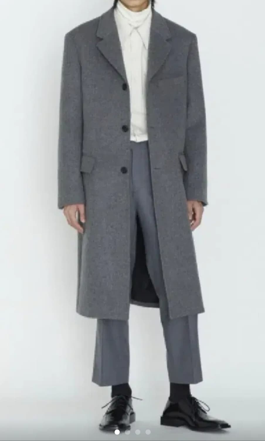 MNGU/그레이 싱글 체스터 코트/L(105) 상품이미지1
