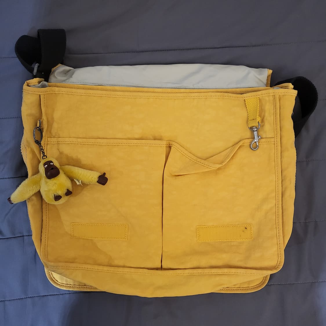 키플링 옐로우 메신저백 + 키링 상품이미지2