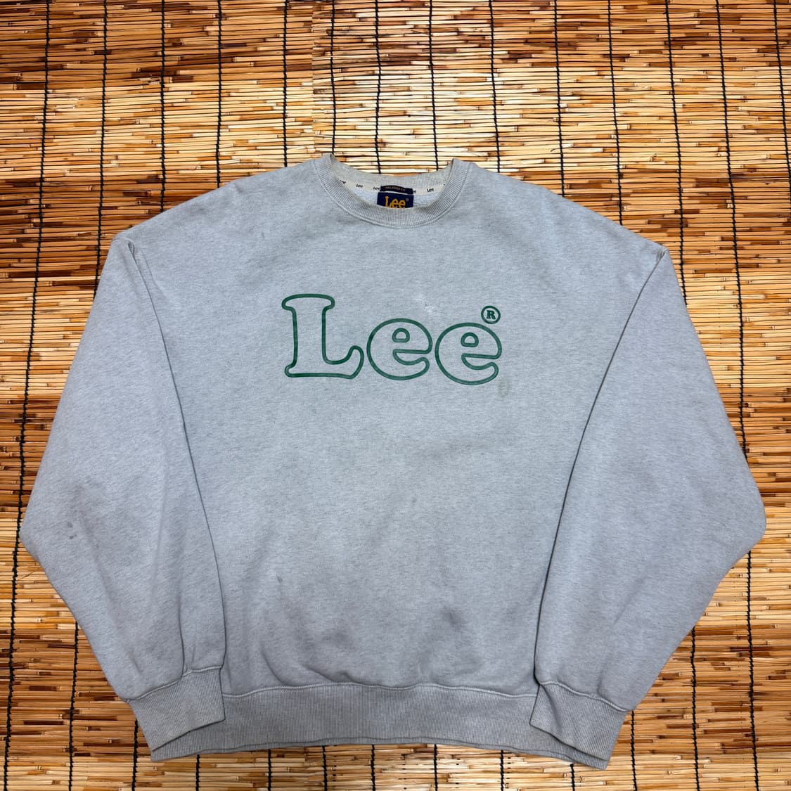 LEE 그레이 스펠아웃 맨투맨 XL 상품이미지1