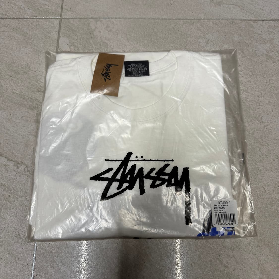 미개봉 새상품 [M] 스투시 아포칼립스 티셔츠 화이트 상품이미지2