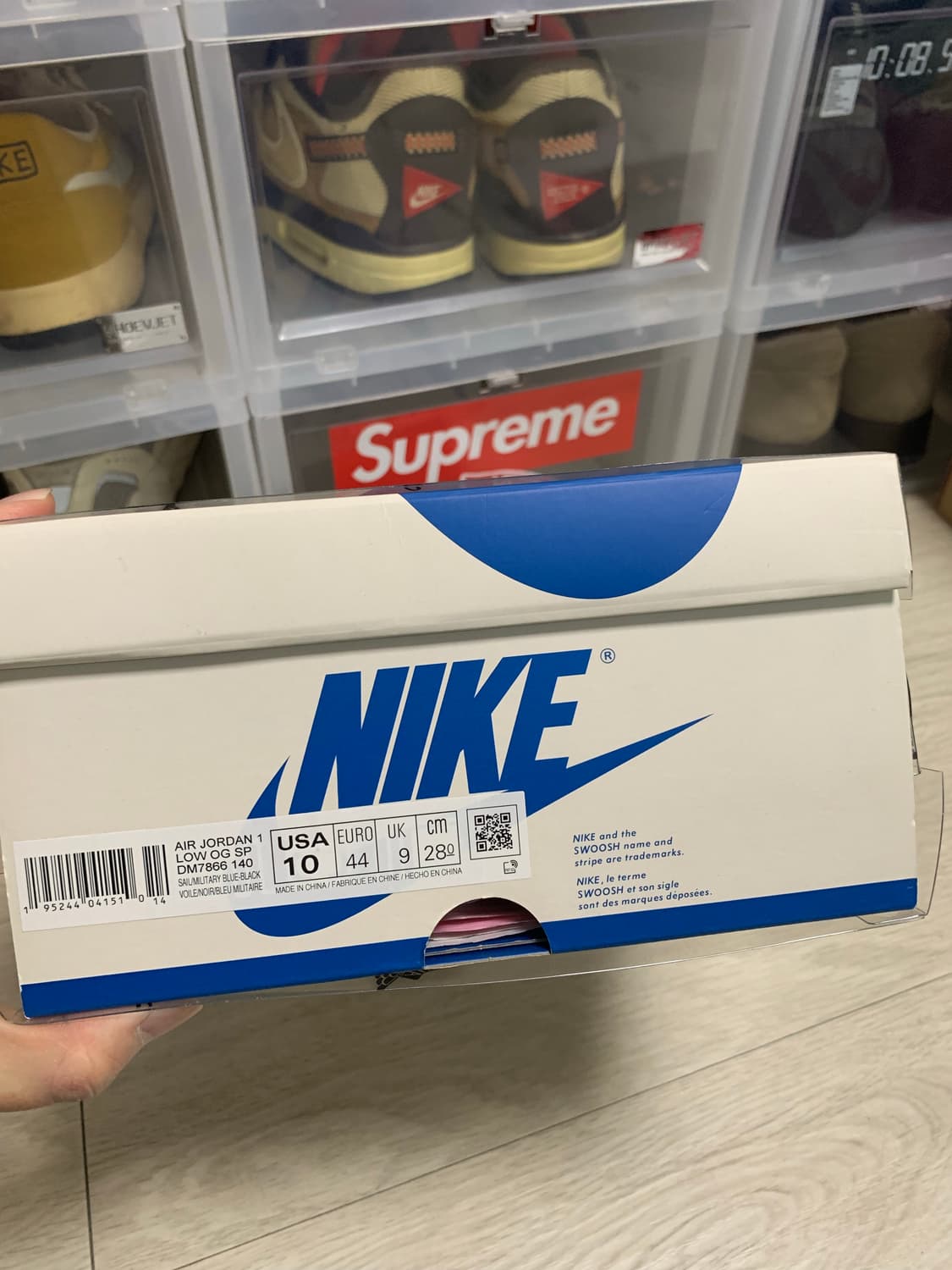 [280]나이키 프라그먼트 트래비스스캇 조던1 로우 상품이미지8