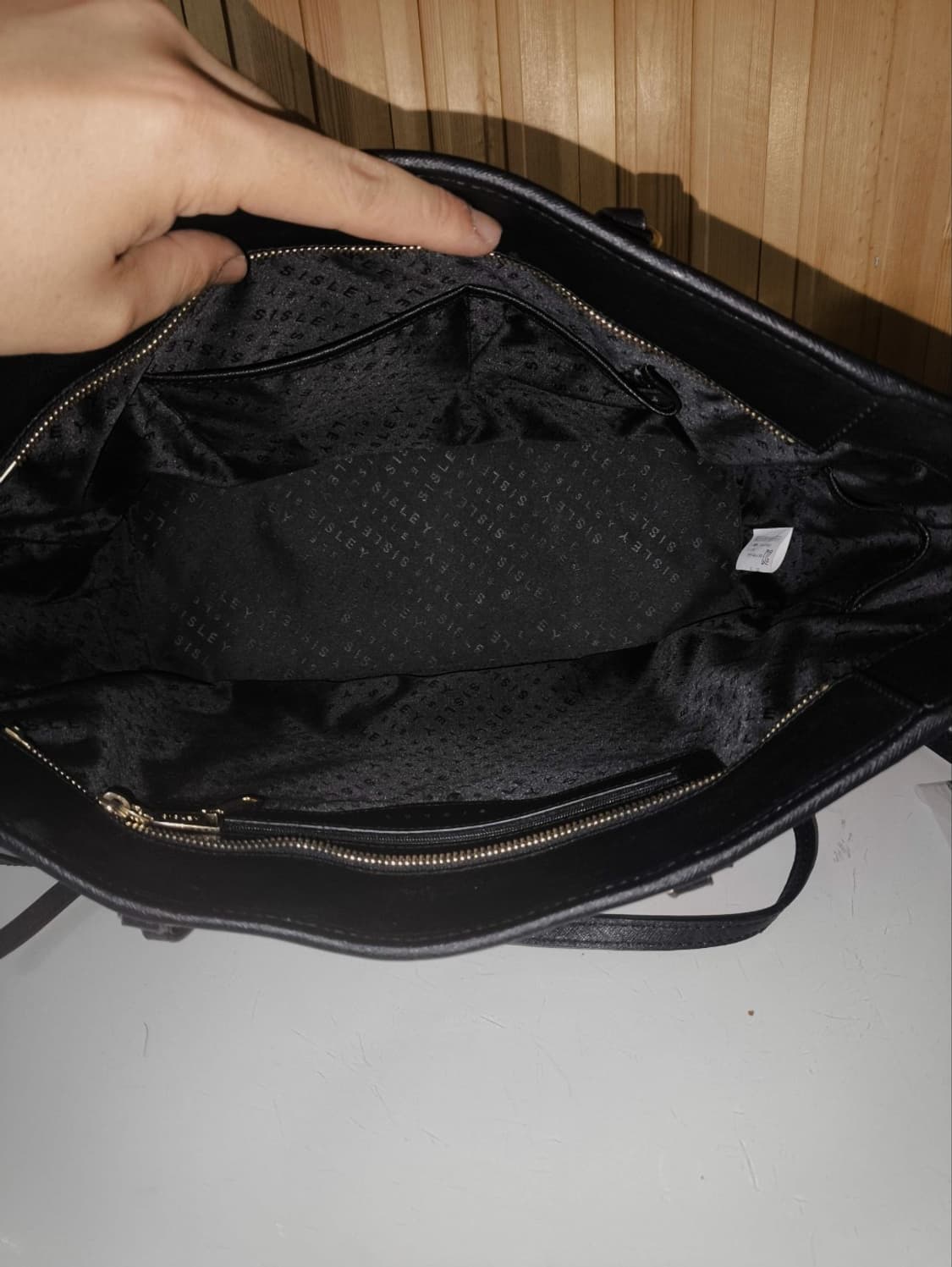 시슬리 가죽 펀칭 쇼퍼백 숄더백 상품이미지7