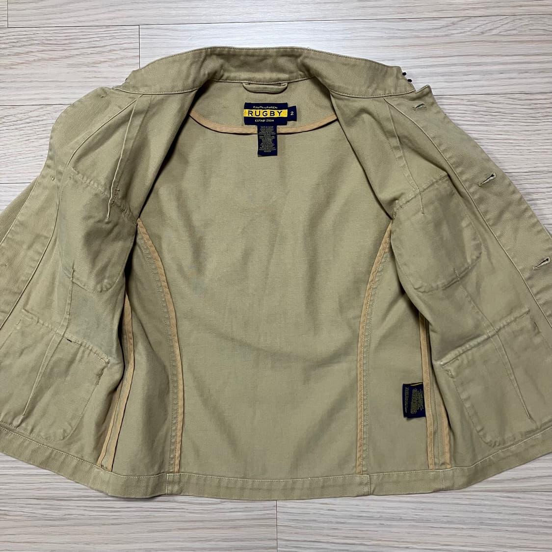 [Polo] 폴로 랄프로렌 럭비 자켓 베이지 상품이미지6