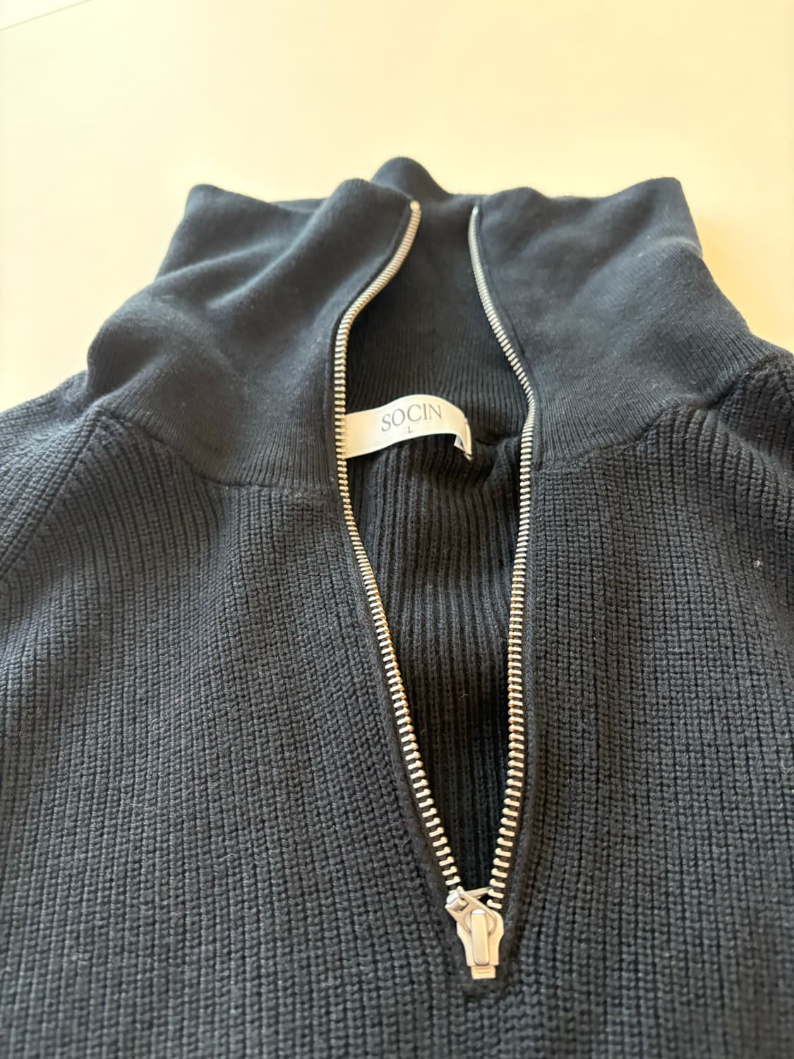 소신 하프짚업 니트 판매 상품이미지5