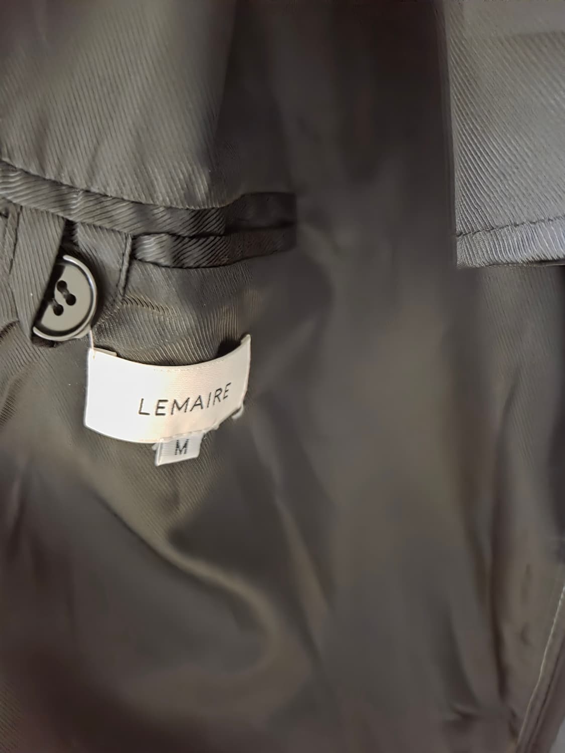 르메르 트렌치 코트 M 그린 상품이미지3