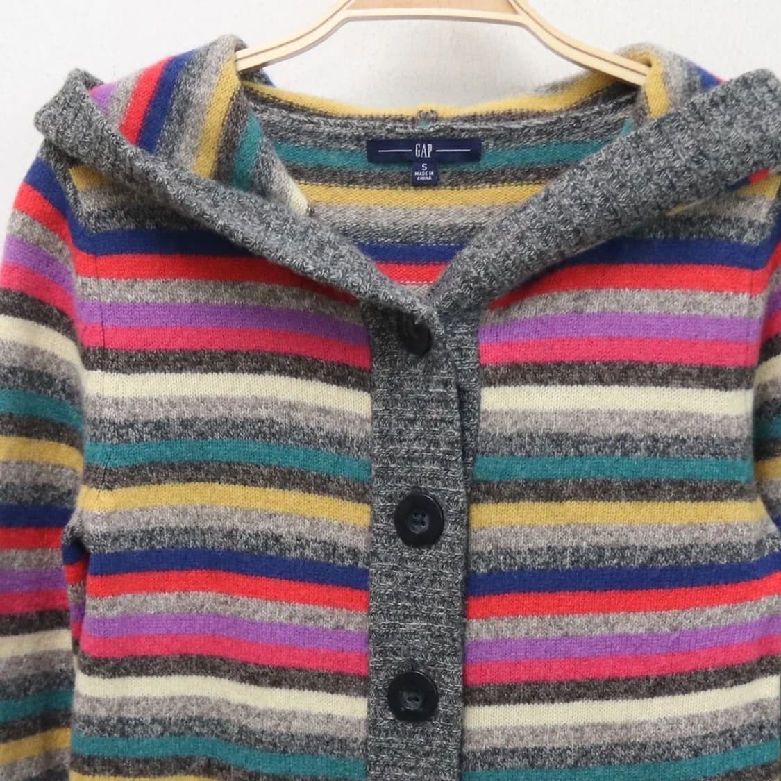 갭 컬러스트라이프 후드 울 가디건 60843 상품이미지5