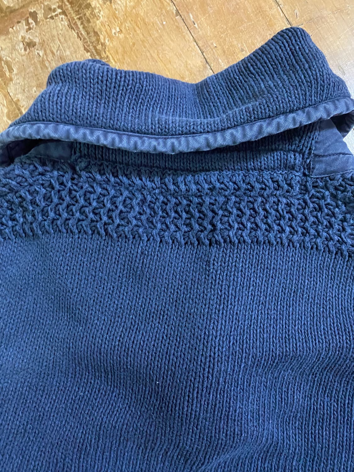 폴로 랄프로렌 밀리터리 숄칼라 니트 L 네이비 상품이미지5