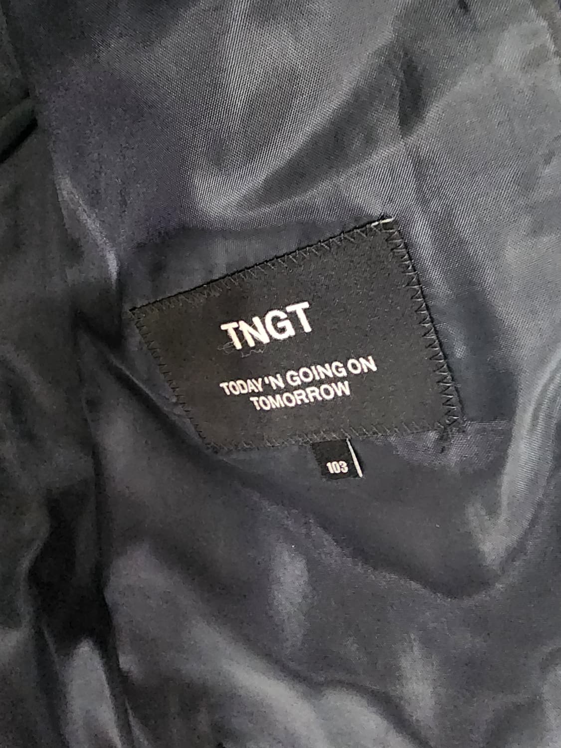 TNGT 티엔지티 울블렌디드 블레이저 103(100~105) 네이비 자켓 상품이미지3