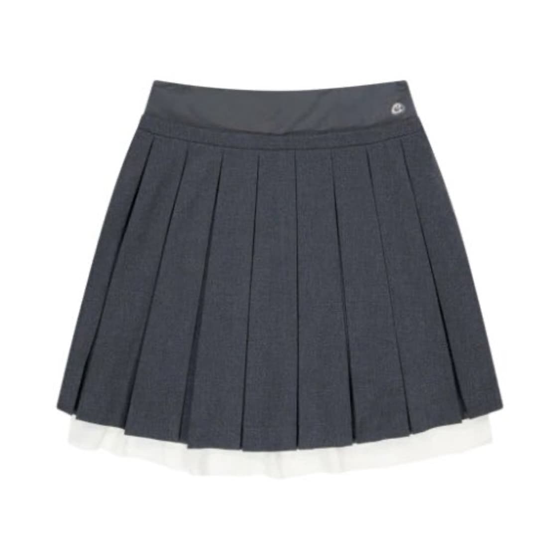 코이세이오 더블 웨이스티드 플리츠 스커트 그레이 상품이미지2