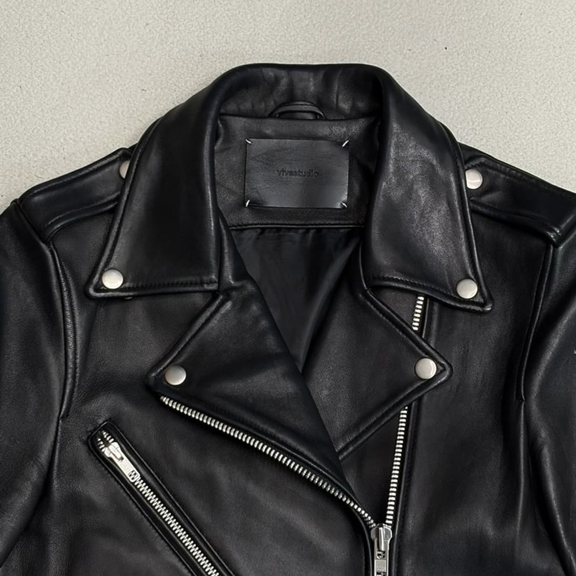 VIVASTUDIO 레더 라이드 자켓 L 상품이미지3