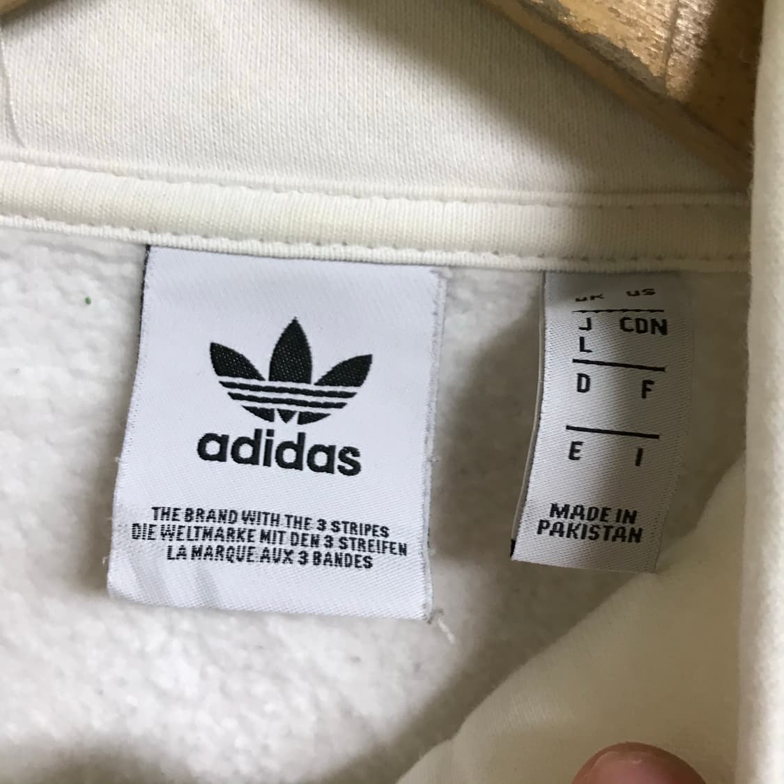 아디다스 코튼 면 반집업 상품이미지4