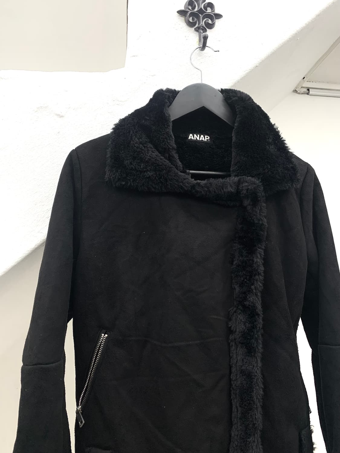 Anap fur trimmed black mustang   상품이미지6