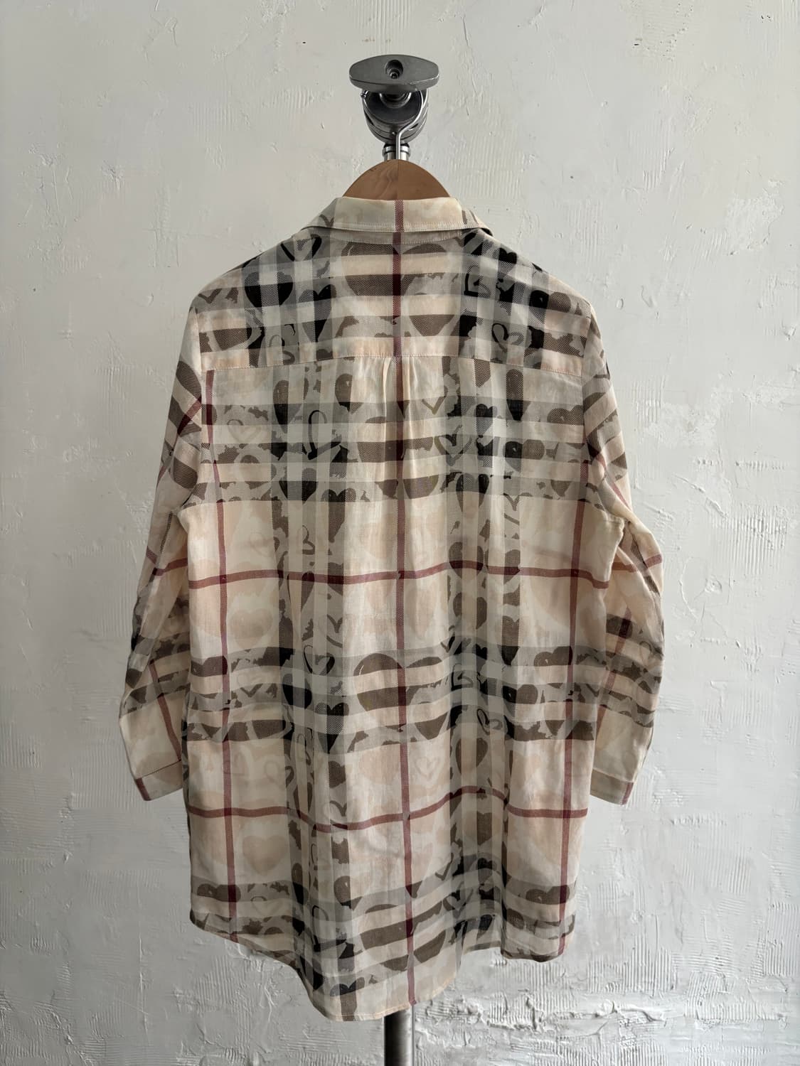 Burberry 버버리 브릿 하트패턴 코튼 셔츠 블라우스 상품이미지7