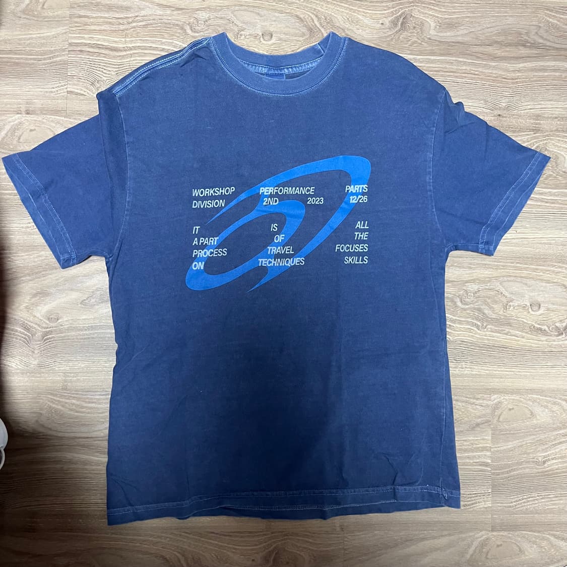 트래블 피그먼트 반팔티 블루 섀도우 상품이미지3