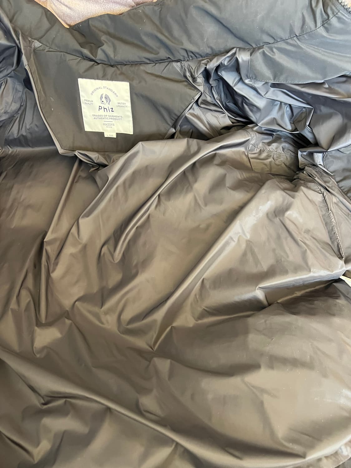 헤지스 Phiz 남성 블랙 구스다운패딩점퍼 상품이미지5