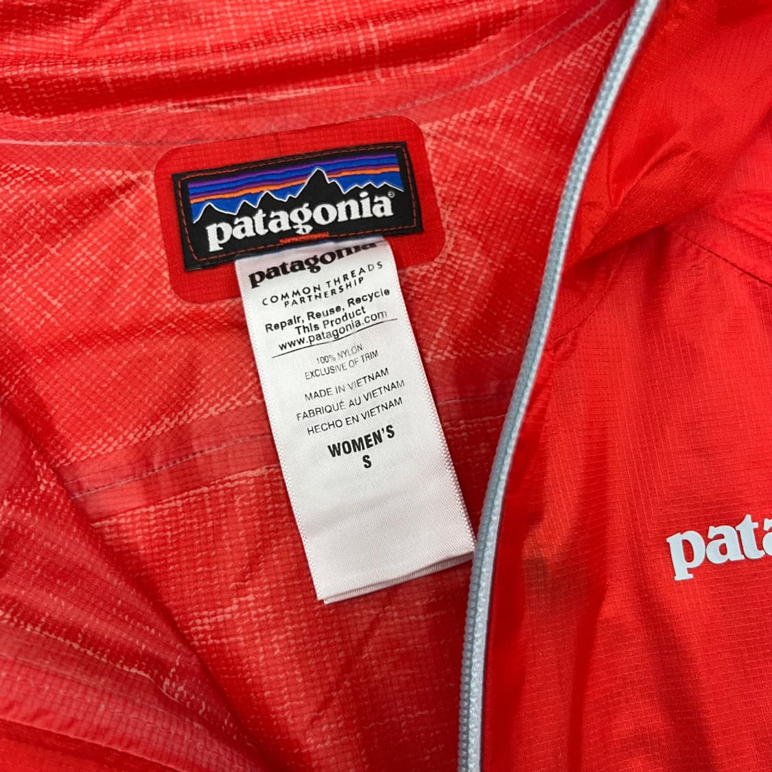 파타고니아 딥오렌지 후드 바람막이 S 상품이미지6