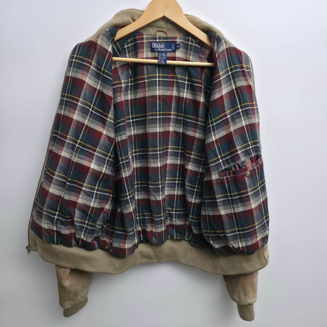 [M] 90s 폴로 랄프로렌 스웨이드 바라쿠타 해링턴 자켓 상품이미지8