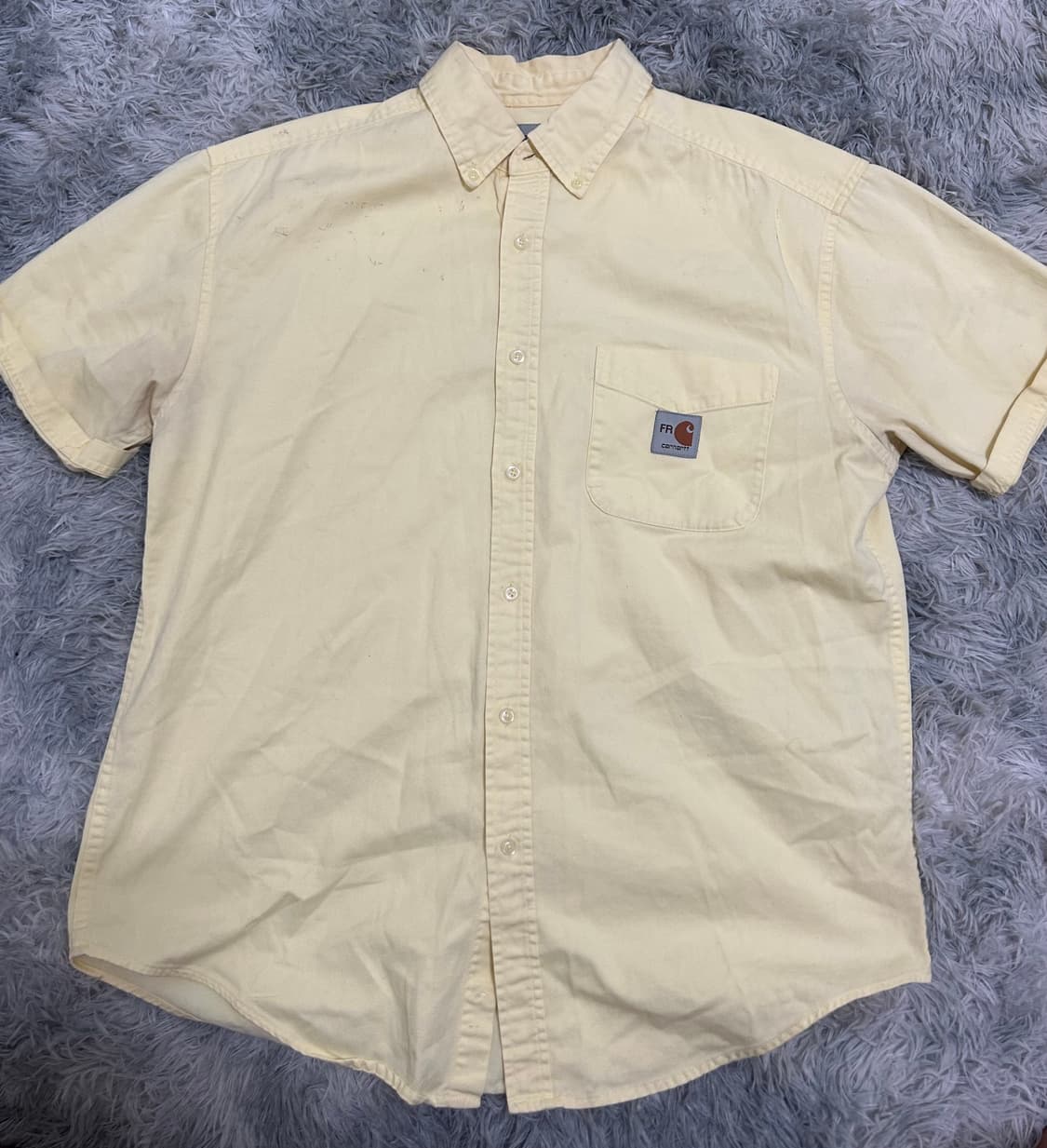 칼하트 y2k 아방핏 옐로우 셔츠(m) 상품이미지2