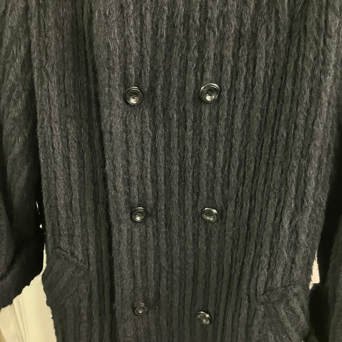 JPN VTG 빈티지 블랙 알파카 롱코트 상품이미지4