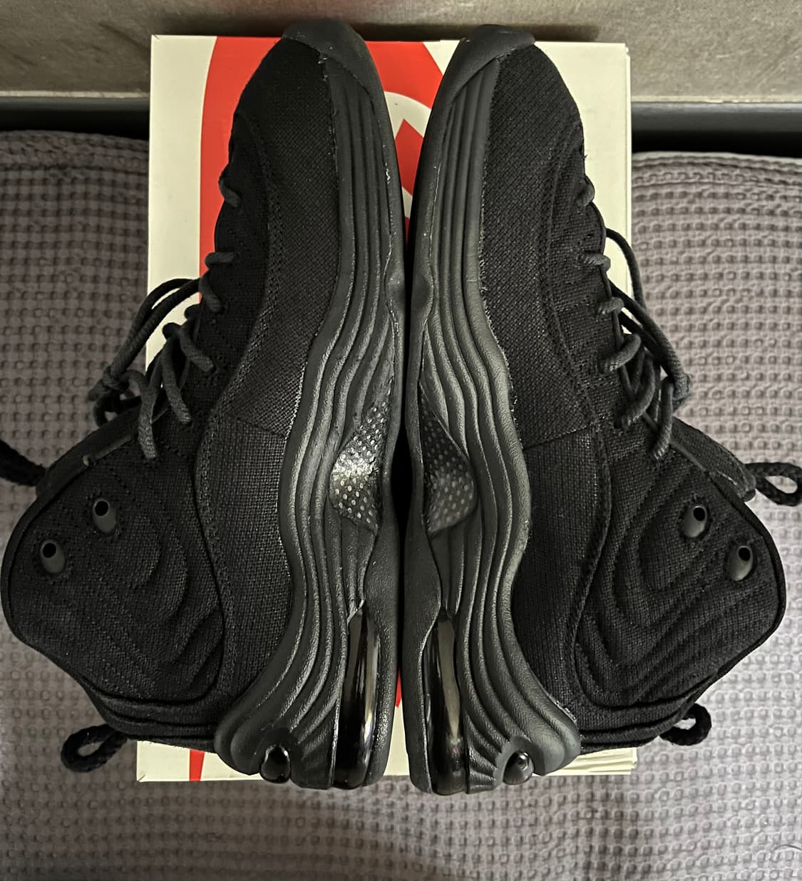Nike x stussy 에어 페니 2 블랙 285 상품이미지3
