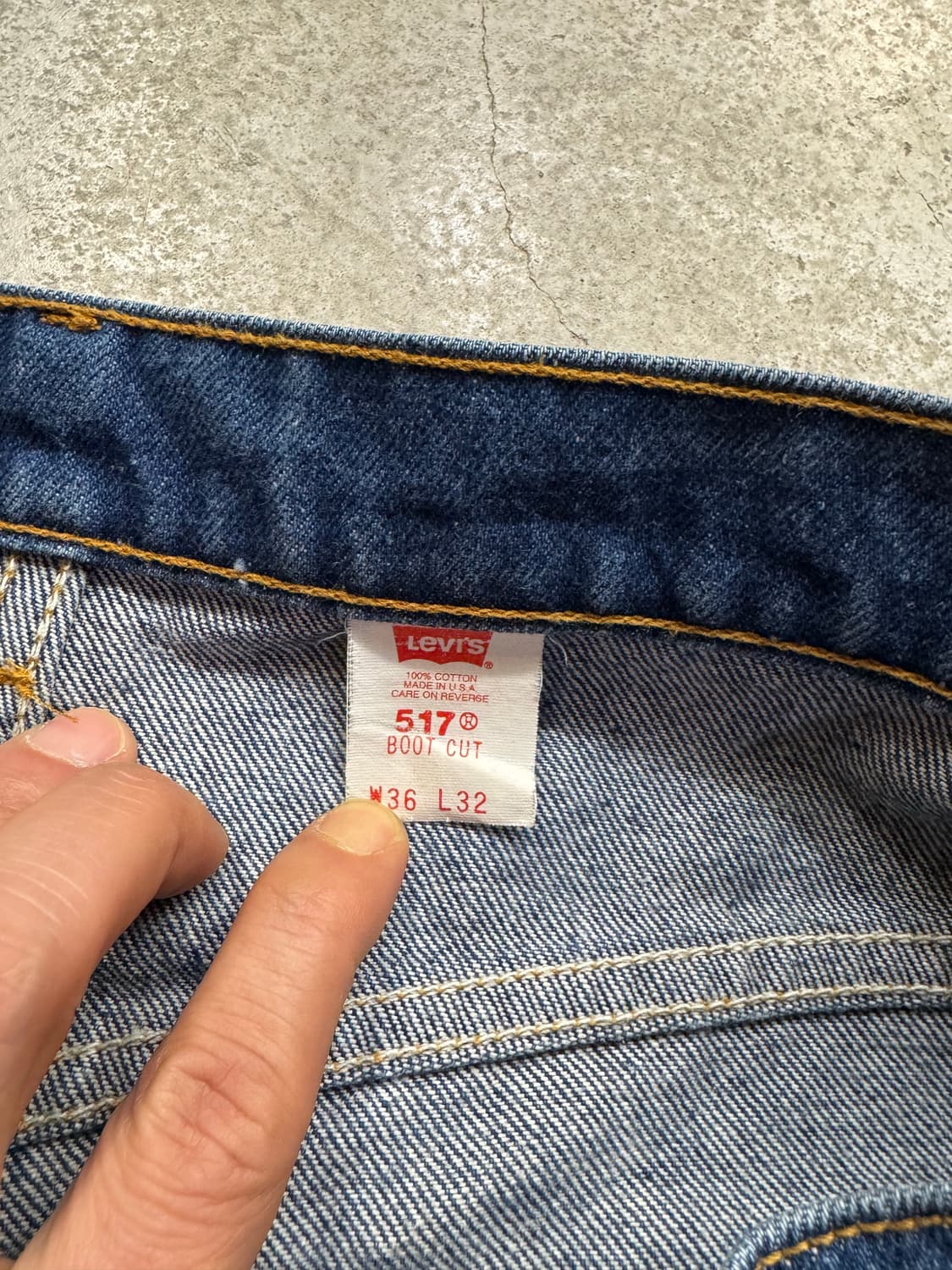 90s 리바이스 517 부츠컷 데님팬츠 usa 상품이미지4