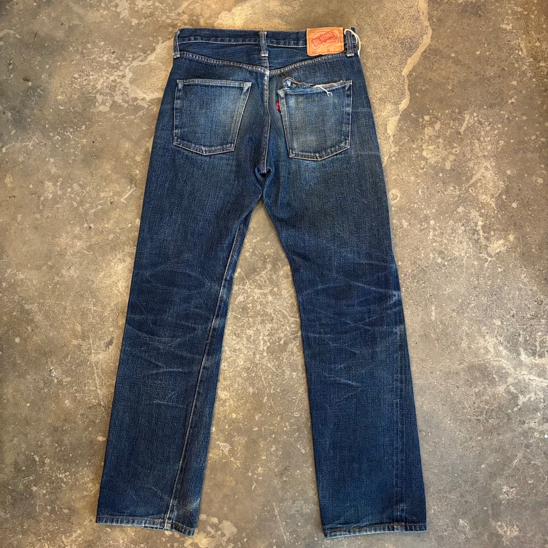 90년대 일본 드님 66타입 셀비지 데님 팬츠 상품이미지5