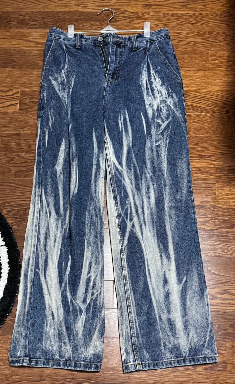 dnsr 디스체인지 페인팅 데님 블루 상품이미지1