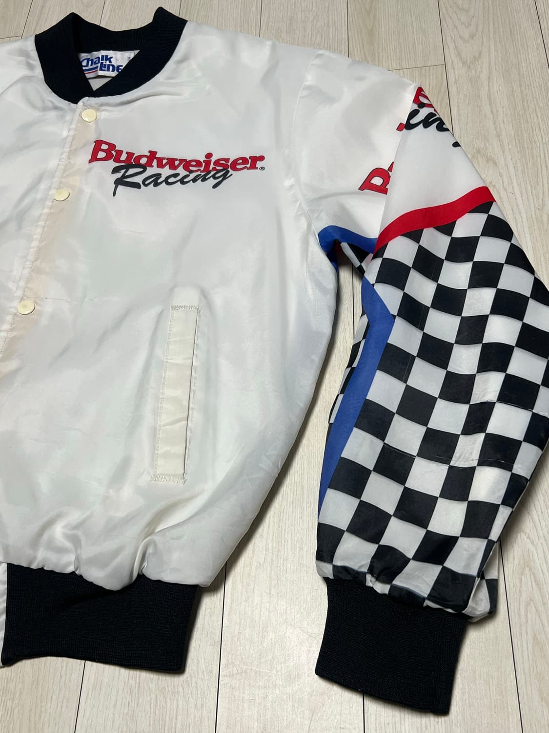 90sChalk Line Budweiser 레이싱 자켓 M사이즈 버드와져 상품이미지3