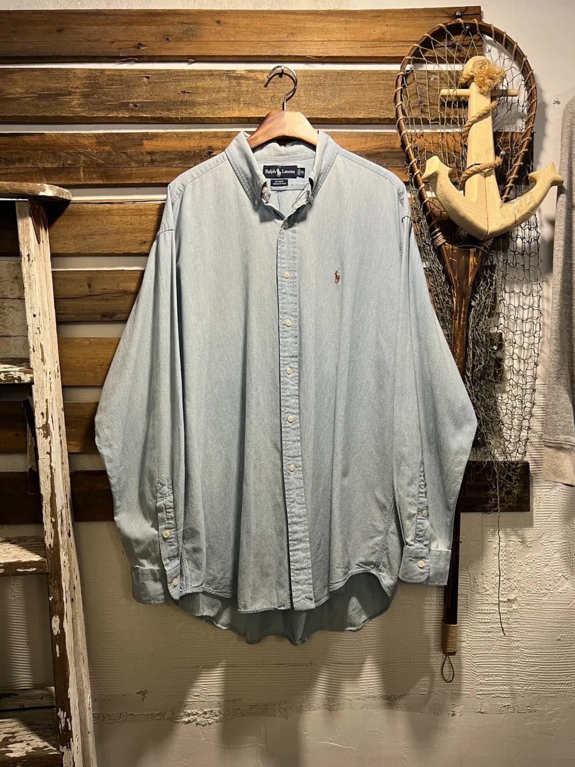 [XL]폴로 랄프로렌 BLAIRE 샴브레이 셔츠 상품이미지1