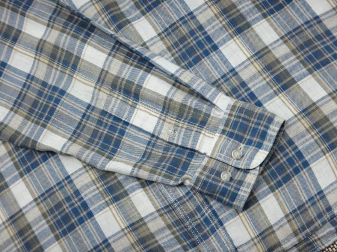 (105) 코오롱 시리즈 마드라스 체크 린넨 긴팔 셔츠 상품이미지6