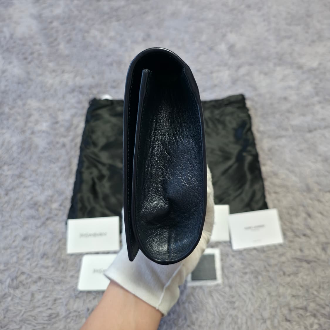 {클로젯}[풀구성]생로랑 벨드쥬르 클러치백 상품이미지8