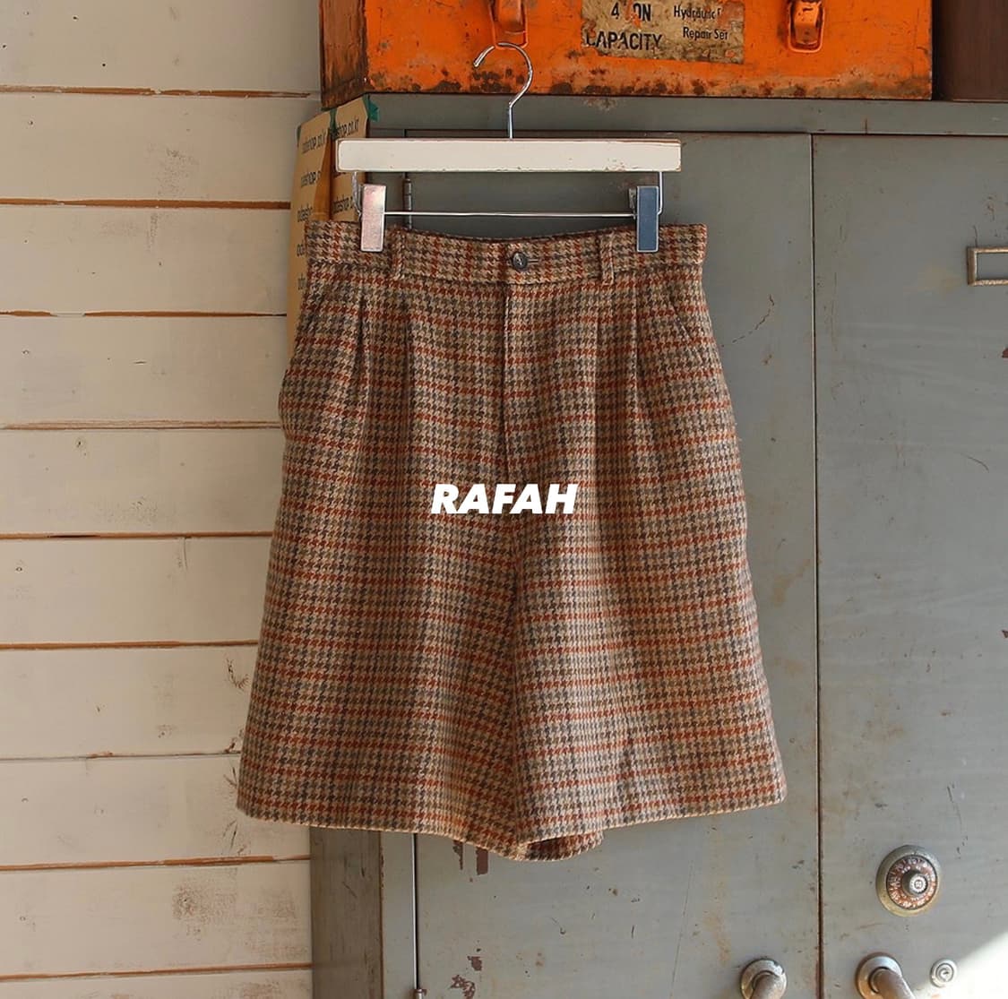 RAFAH 하운즈투스 체크 모직 반바지 (여성용 28) 상품이미지1