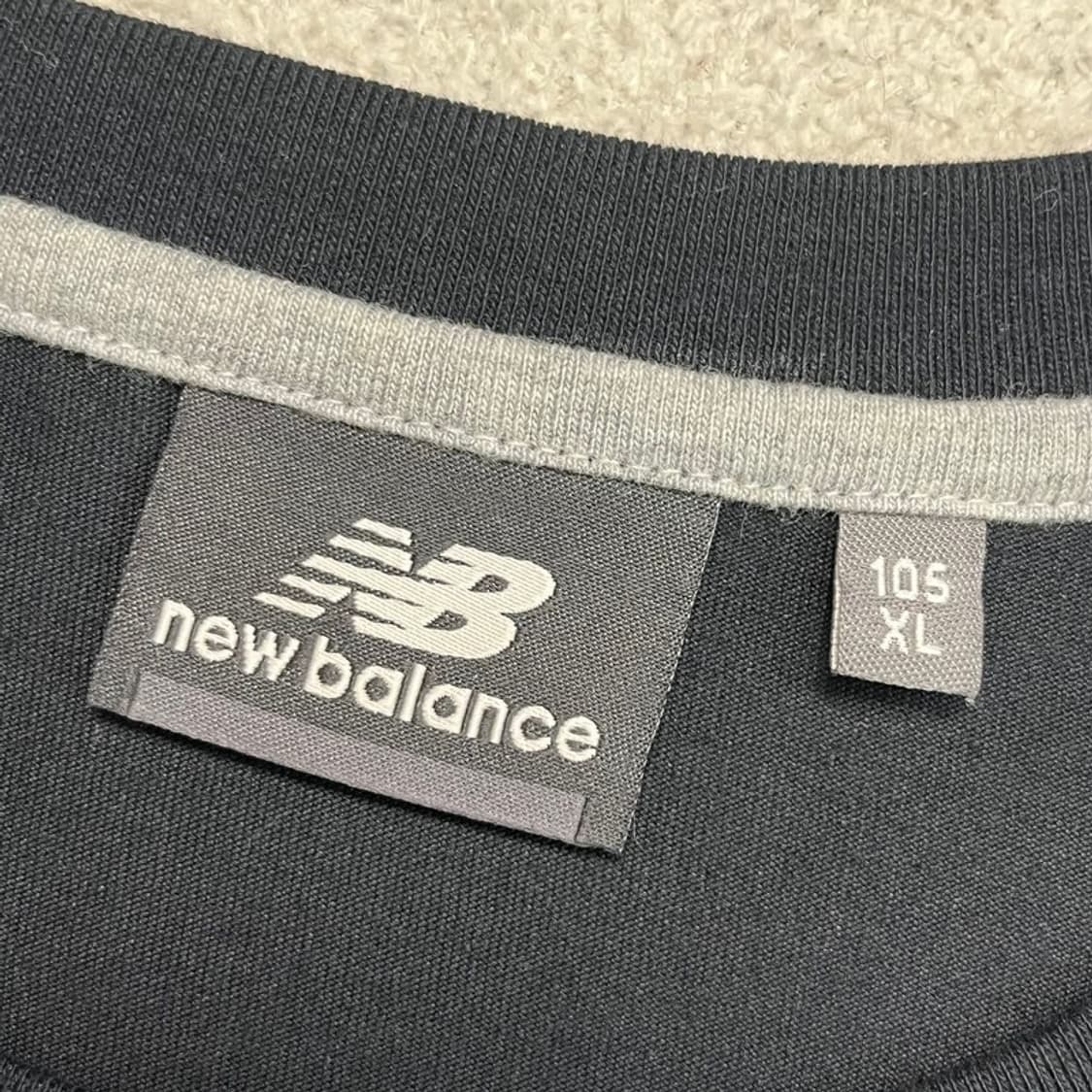  NEW BALANCE 티셔츠 블랙 XL 상품이미지3