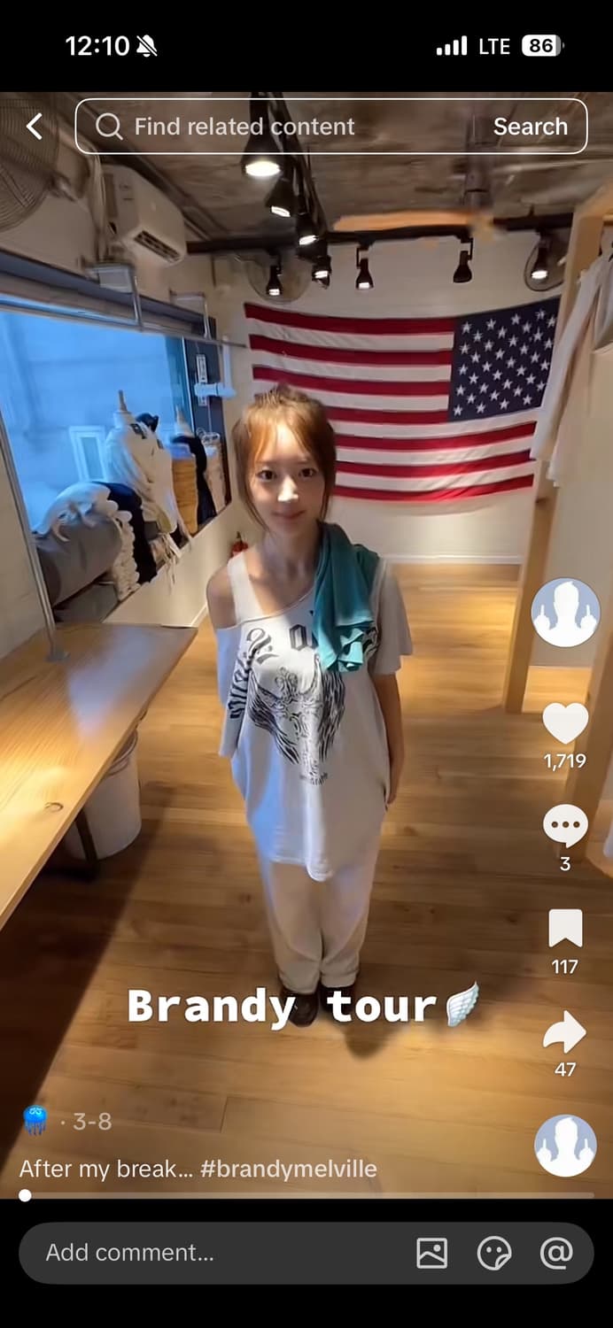 브랜디멜빌 오프숄더 티셔츠 상품이미지5