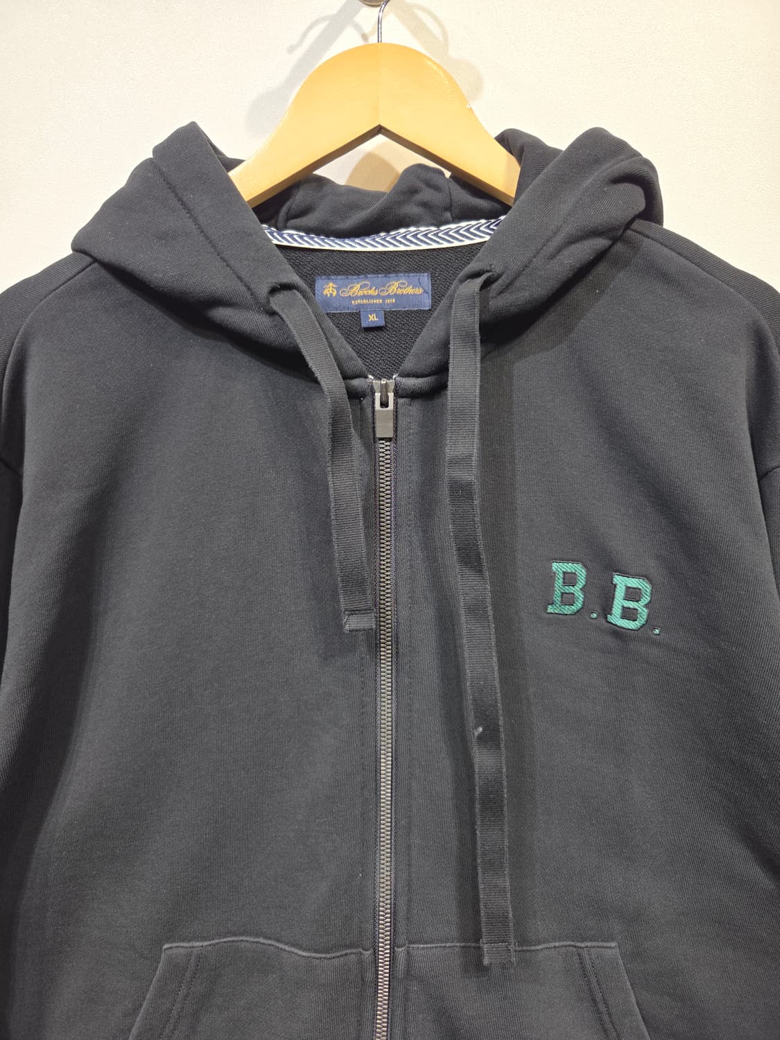 브룩스브라더스 B.B 로고 코튼 후드 집업 상품이미지3