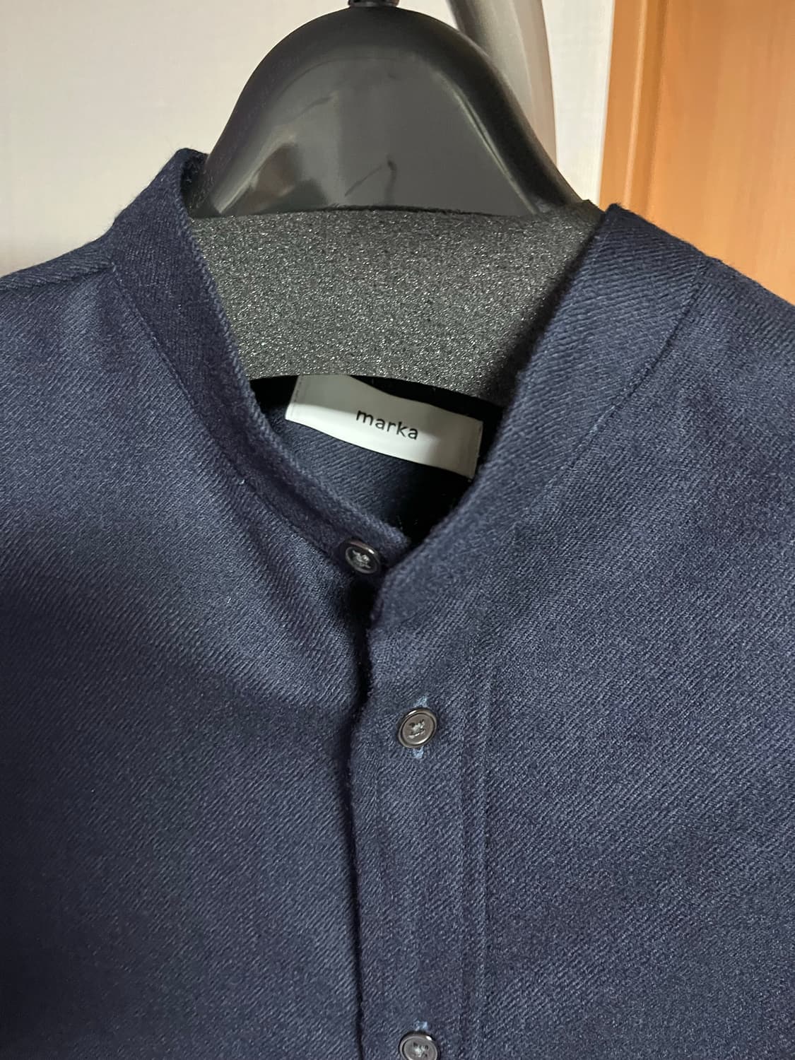 마카웨어 마카 marka 라이트울 차이나넥 셔츠 네이비3 상품이미지2