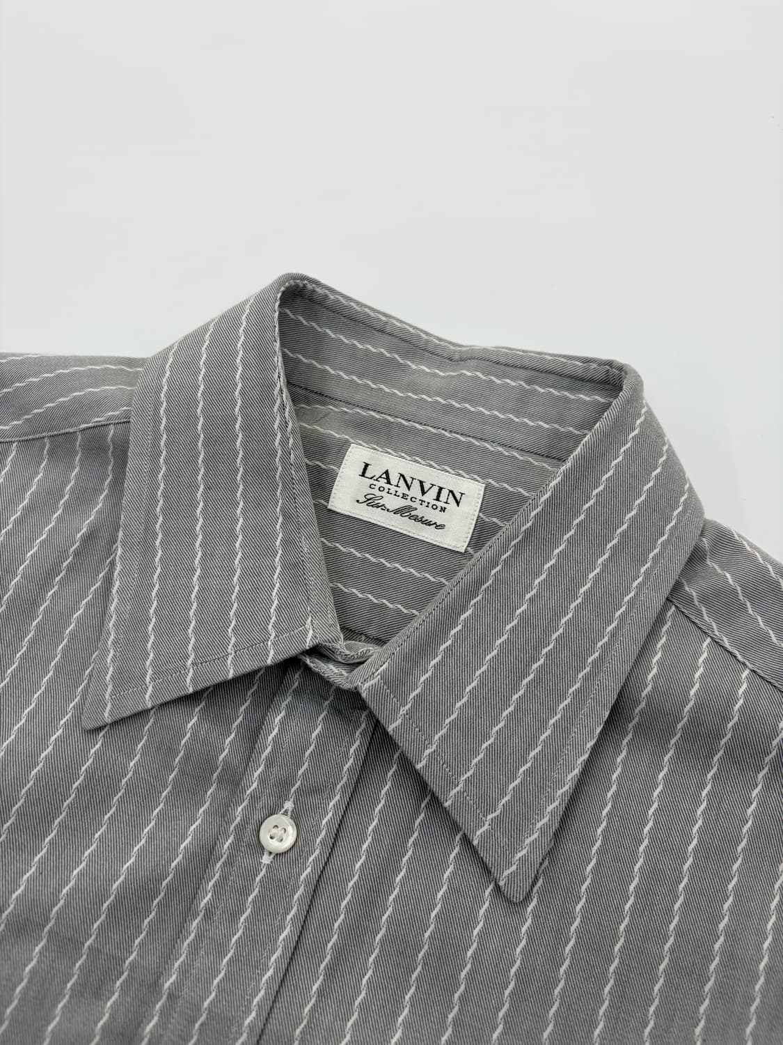 랑방 컬렉션 스트라이프 그레이 셔츠 상품이미지3