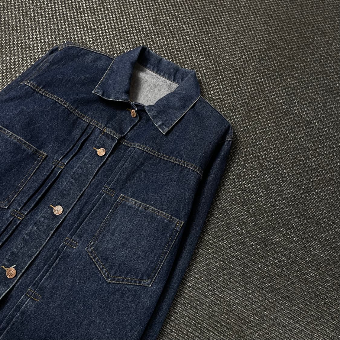 빈티지 중청 투포켓 데님 자켓 상품이미지4