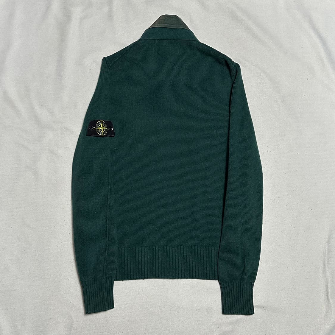 M 스톤아일랜드 딥그린 나일론 니트 집업 상품이미지3