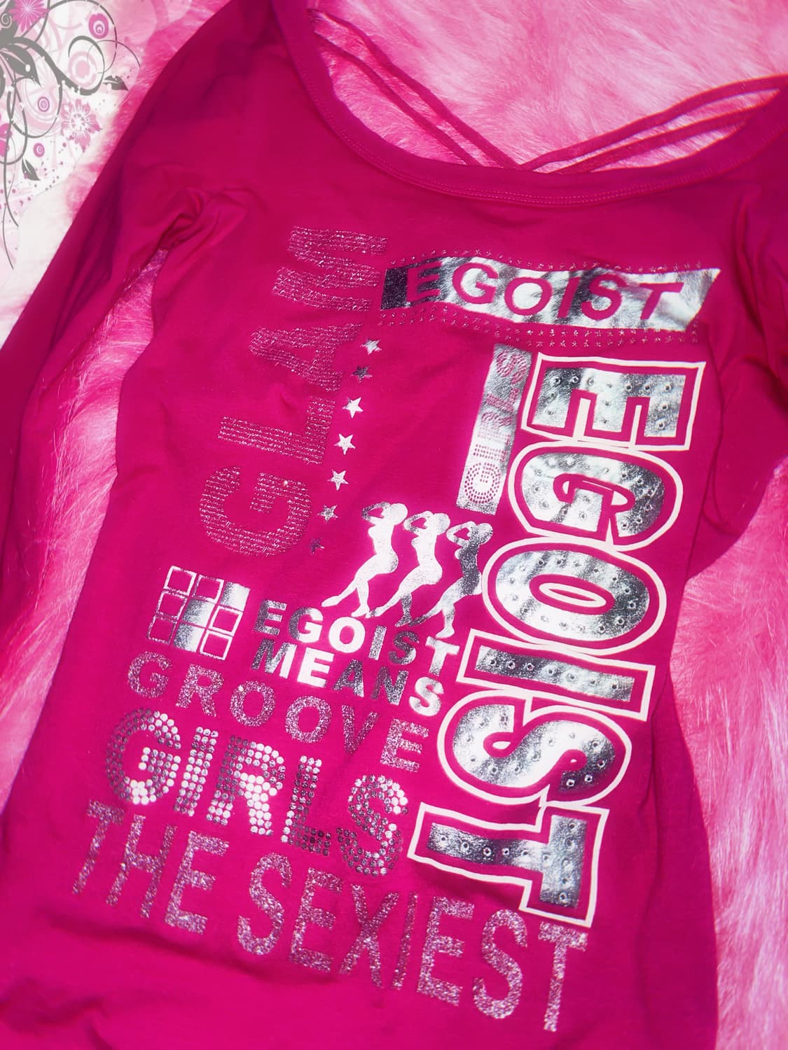 EGOIST 핫핑크 백스트랩 와투케 갸루 대장템  상품이미지3