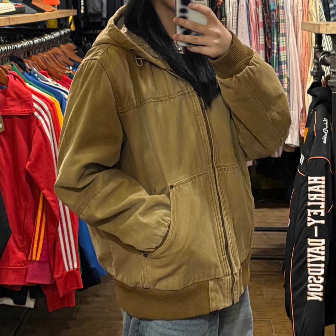 [HI] G.H.BASS 클래식 코튼 트러커 워크자켓 브라운 상품이미지4