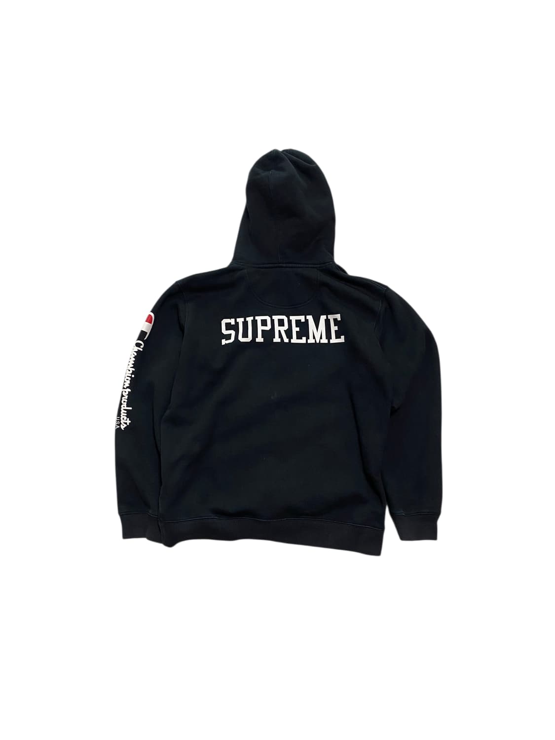 챔피온 x 슈프림 후드티 블랙 L 상품이미지1
