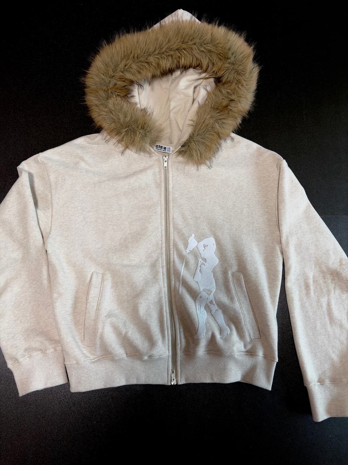 Emew 퍼 후드집업 상품이미지1