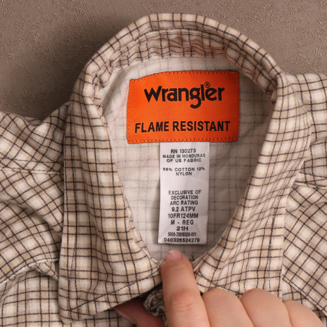 랭글러FR 체크 웨스턴 셔츠 A1793 상품이미지3