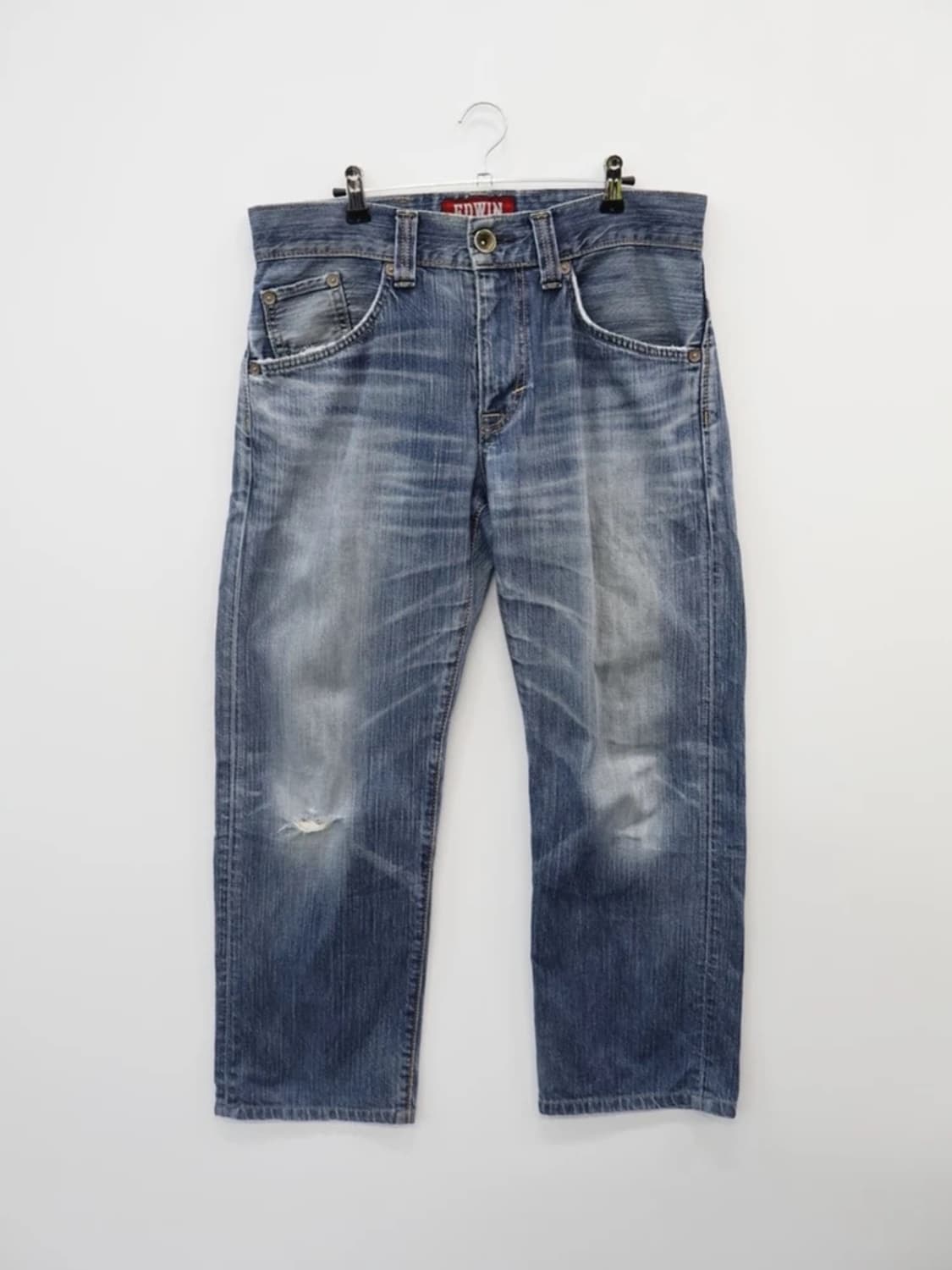 EDWIN 424XV EXV Distressed Denim 상품이미지3