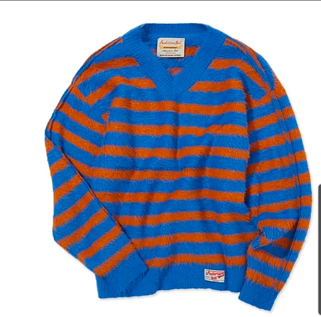 앤더슨벨 헤어리 스트라이프 니트 L 상품이미지1